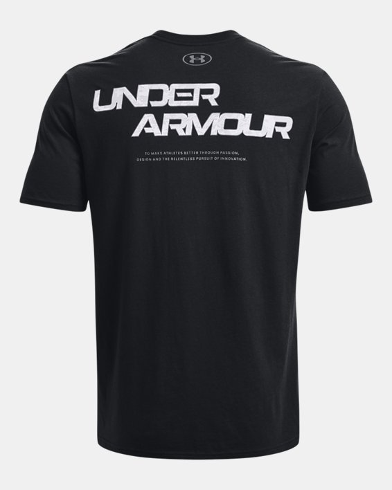 Men's UA ABC Camo Fill Wordmark Short Sleeve in Black image number 5